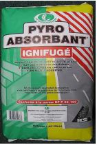 Absorbant industriel ignifugé pyro sac de 40l