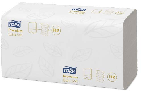 Essuie mains interfoliés 2plis en M 34x21cm H2 Xpress Premium les 21 packs 100f TORK
