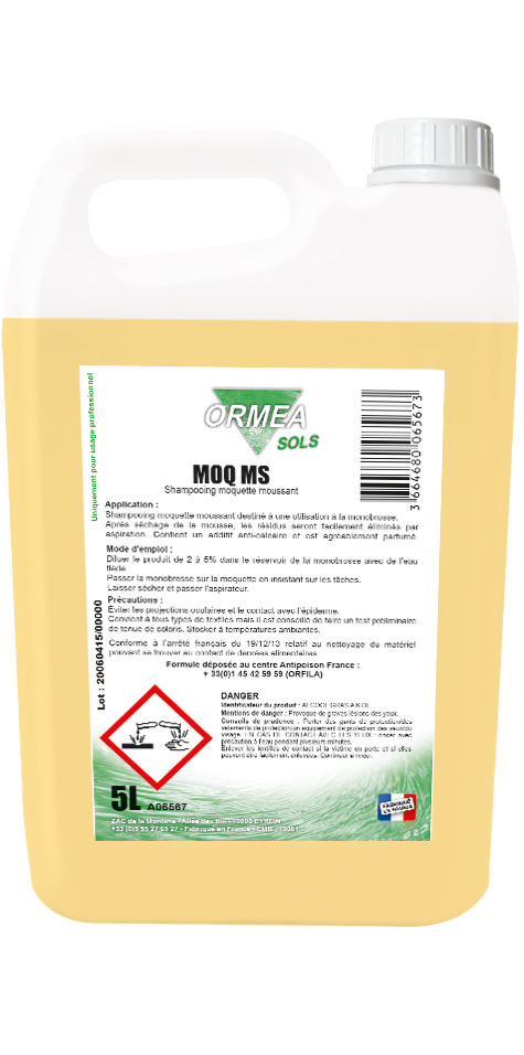 FILLNET MS - Bidon 5L - Shampoing moquettes mousse sèche EYREIN - La capem