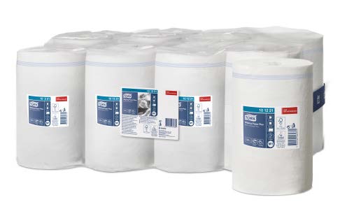 Papier d'essuyage Plus mini dévid cent 2 plis 35x21,5cm M1 les 11 bobines 214f TORK