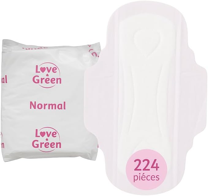 Serviettes hygiéniques Ecolabel 80% origine naturelle le lot de 224 Cleanitud'