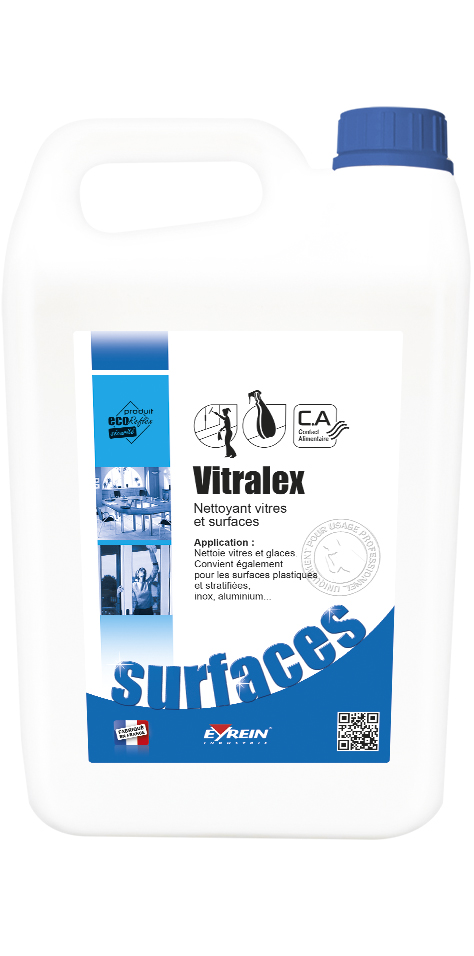 Bidon de nettoyant vitre ultra-concentré parfumé à diluer Axis Vitraplus 5L