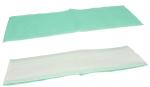 Bandeau lavage microfibre usage unique 42x25cm vert le lot de 75