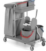 Chariot Ariane Grey 2115 roues ø100mm sans couvercle et avec tri 2x60L DME