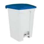 Container plastique à pédale 45L bleu