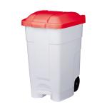 Container plastique à pédale 70L rouge