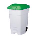Container plastique à pédale 70L vert