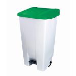 Conteneur à pédale plastique 95L vert