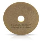 Disques Clean & Shine brun diam 432 les 5 disques SCOTCH-BRITE 3M