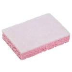 Eponge grattante 31 rose/blanc 100% recyclées l'unité SPONTEX