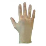 Gants vinyl transparent poudrés usage unique taille S la boîte de 100