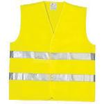 Gilet de sécurité jaune double ceinture TU l'unité