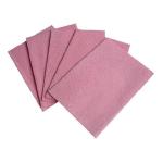 Lavette anti bactériennes 50x35cm rose les 25 unités