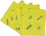 Lavettes microfibre non tissées jaune 35x35cm Breazy les 25 unités VILEDA