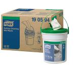 Lingette imprégnée surfaces W15 le seau de 58 lingettes TORK