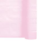 Nappe rouleau damassé rose poudré 1,20mx25m les 6 rouleaux