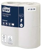 Papier toilette Universal rlx tradi. 2 plis 25mx9,3cm T4 les 48 bobines TORK