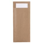Pochette kraft brun/serv ouate 38x38 blanc les 240