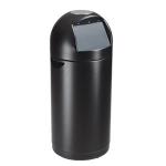 Poubelle 52L avec couvercle à trappe noire ROSSIGNOL
