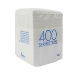 Serviettes ouate 1p 29x29 blanc les 3200