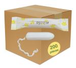 Tampons sans applicateurs Ecocert 100% coton bio le lot de 200 Cleanitud'