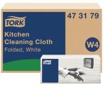 Torchons pour cuisine blancs 75F 41.5x35.5 cm W4 4 paquets TORK