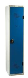 Vestiaire 1 case industrie L300xP500xH1915mm porte bleu fermeture porte-cadenas