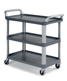 Chariot de service 3 plateaux gris anthracite SILVER 1310 DME