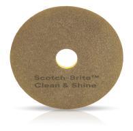 Disques Clean & Shine - brun - diam 432 les 5 disques SCOTCH-BRITE