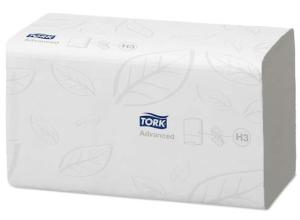 Essuie-mains Advanced interfoliés 2 plis en V H3 23x 25cm les 15 packs 250f TORK