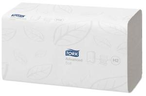 Essuie-mains Xpress® Advanced interfoliés 2 plis en Z H2 24x21cm les 21 packs 180f TORK