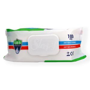 Lingettes désinfectantes mains Sleepy le paquet de 100 lingettes