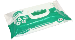 Lingettes épaisses imprégnées désinfectantes surfaces le paquet de 100 lingettes