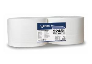Ouate blanche recyclée 800 F le pack de 2 bobines