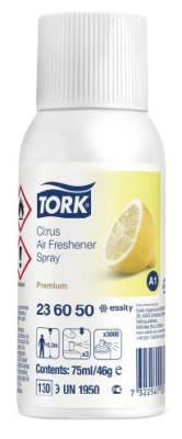 Recharges citron pour distributeur aérosol A1 le carton de 12x75 ml TORK