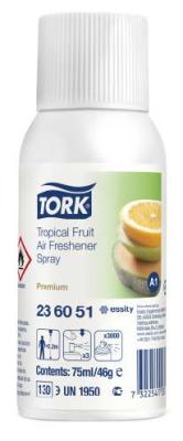 Recharges fruits tropicaux pour distributeur aérosol A1 le carton de 12x75 ml TORK