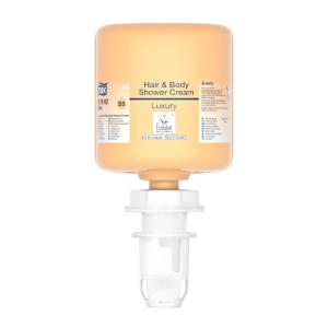 Recharges mini savon douche Luxury corps et cheveux S5 le carton de 8x525 ml TORK