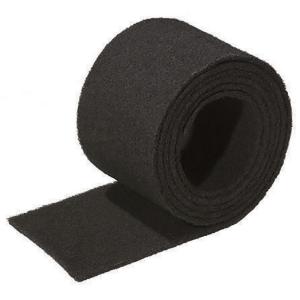 Rouleau tampon fin noir 150x3000mm 100% recyclées l'unité SPONTEX