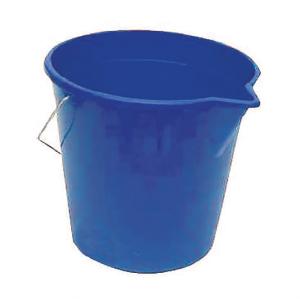 Seau en plastique rond à bec - bleu - 12L l'unité
