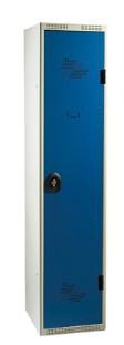 Vestiaire 1 case industrie L300xP500xH1915mm porte bleu fermeture porte-cadenas